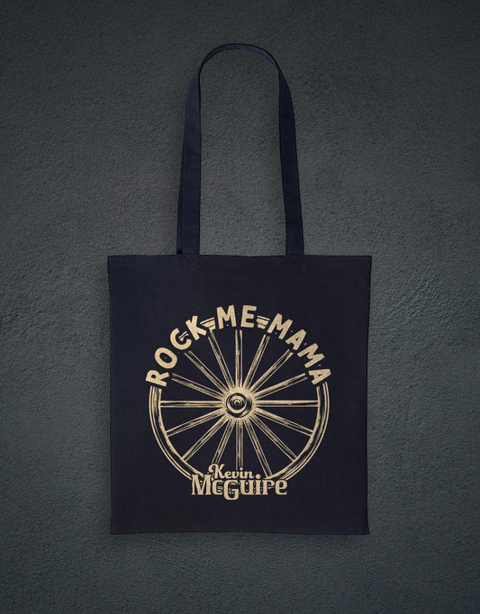 Rock Me Mama Cotton Shopper - Black - Kevin McGuire