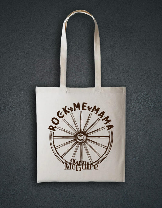 Rock Me Mama Cotton Shopper - Natural - Kevin McGuire