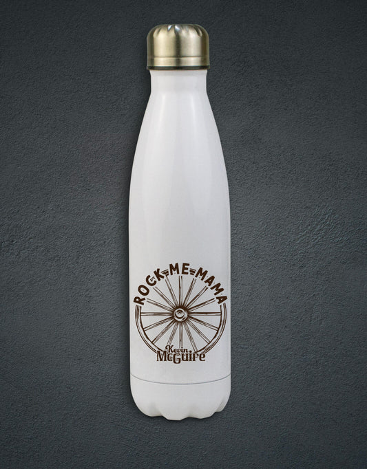 Rock Me Mama Water Bottle - White - Kevin McGuire